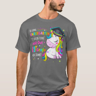 Unicorn So Long Kindergarten Look Out 1st Grade He T-Shirt