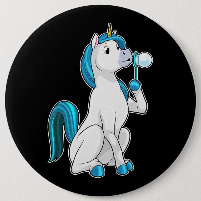 Unicorn Soap bubbles 6 Cm Round Badge (Front)