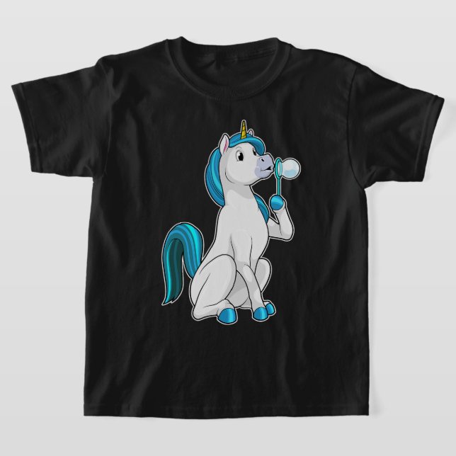 Unicorn Soap bubbles T-Shirt (Laydown)