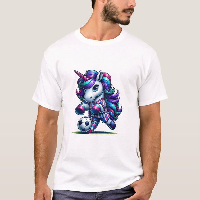 Unicorn Soccer Team Player Tank Top (Front)