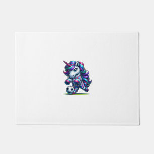 Unicorn Soccer Team Player Tank Top Doormat
