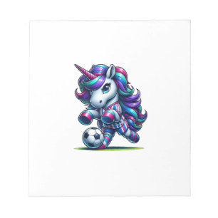 Unicorn Soccer Team Player Tank Top Notepad