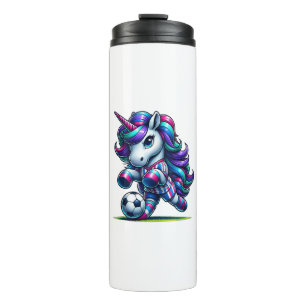 Unicorn Soccer Team Player Tank Top Thermal Tumbler