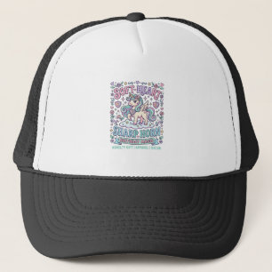 Unicorn Soft Heart Sharp Horn Bold Typography Prod Trucker Hat