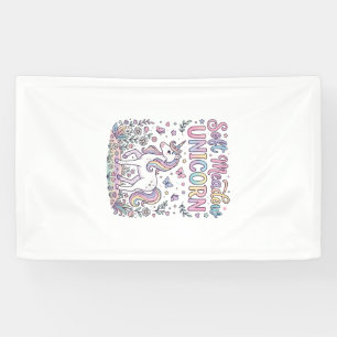 Unicorn Soft Meadow Unicorn Adorable Vector Design Banner