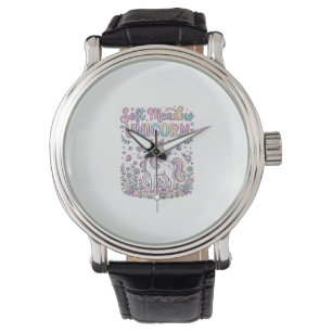 Unicorn Soft Meadow Unicorn Adorable Vector Design Watch