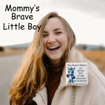 Unicorn, Son, Kid, MS Warrior Button