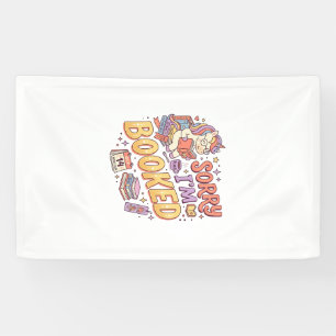 Unicorn Sorry I'm Booked Whimsical Zazzle Design_1 Banner