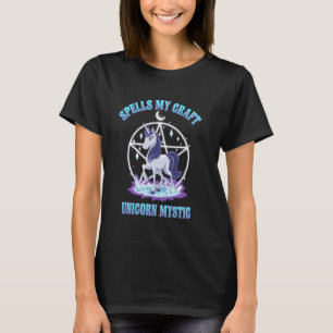 Unicorn Spells My Craft Mystic Witches Womens Fant T-Shirt