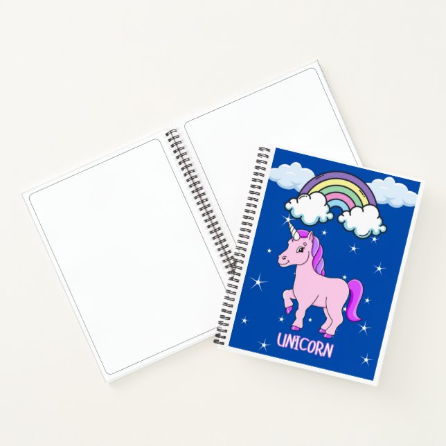 unicorn spiral notebook (Inside)