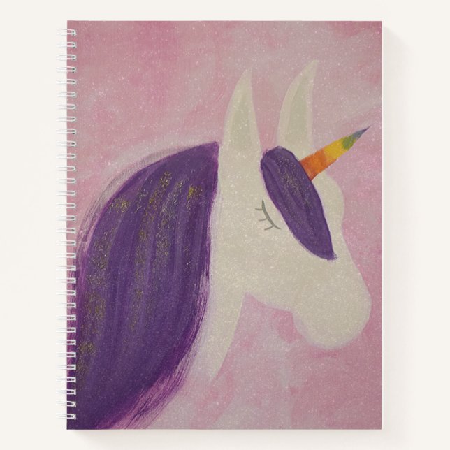 Unicorn Spiral Notebook (Front)