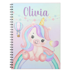 Unicorn Spiral Notebook – Whimsical Pastel Design 