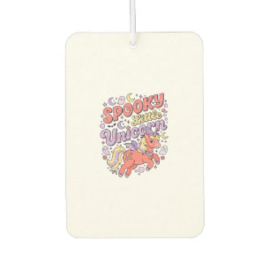Unicorn Spooky Little Unicorn Whimsical White Back Car Air Freshener