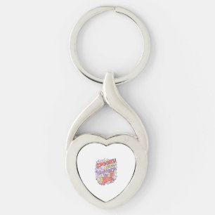 Unicorn Spooky Little Unicorn Whimsical White Back Key Ring