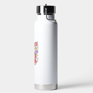 Unicorn Spooky Little Unicorn Whimsical White Back Water Bottle