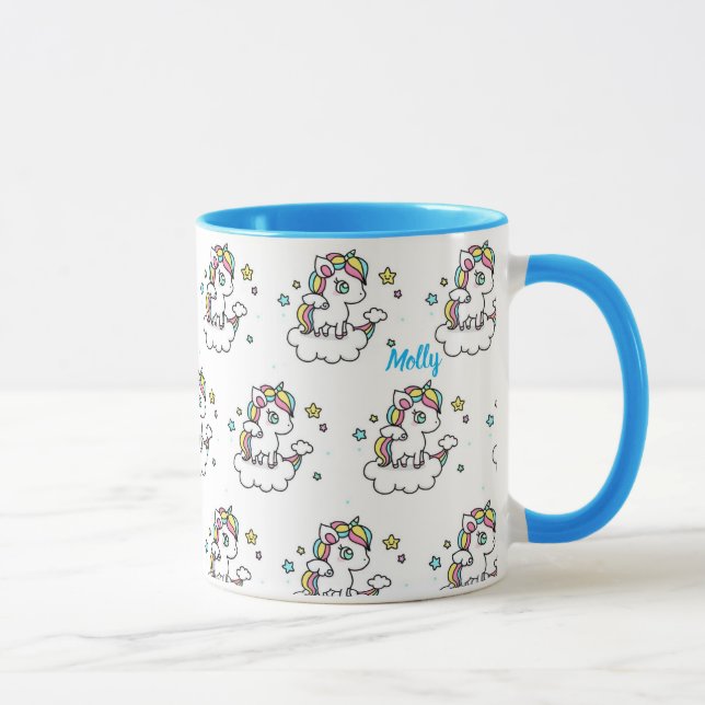 Unicorn Sprinkles Kawaii Cute Coffee Cup Gift Mug (Right)