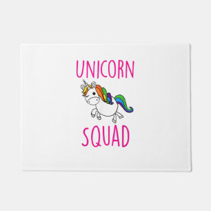 Unicorn Squad Cute Funny Unicorn Party Shirt T-Shi Doormat