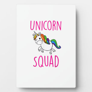 Unicorn Squad Cute Funny Unicorn Party Shirt T-Shi Plaque