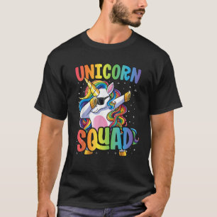 Unicorn Squad for Women Boys Girls Dabbing Unicorn T-Shirt