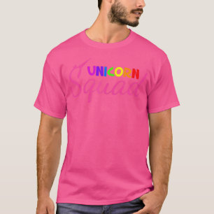 Unicorn Squad & Happy Rainbow Colour for Girls, W T-Shirt