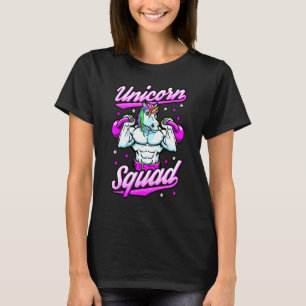 Unicorn Squad Magical Gym Workout Kettlebells Fitn T-Shirt