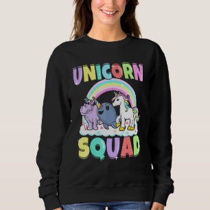 Unicorn Squad Rhino Narwhal Magical Creatures Sweatshirt