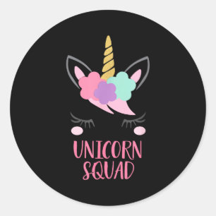 Unicorn Squad Unicorn Gift  Classic Round Sticker