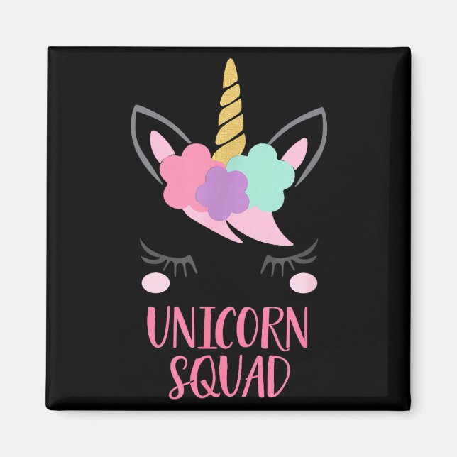 Unicorn Squad Unicorn Gift  Magnet (Front)