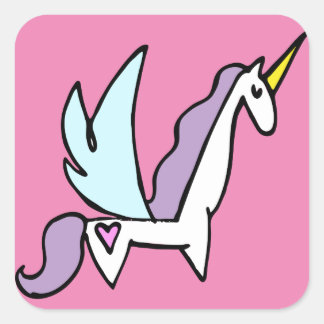 UNICORN SQUARE STICKER