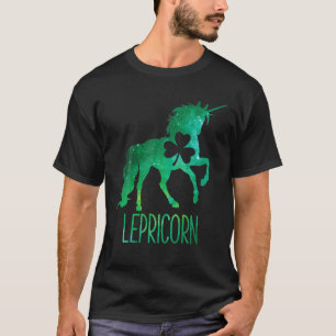Unicorn St Patricks Day Girls Kids Women Lepricorn T-Shirt