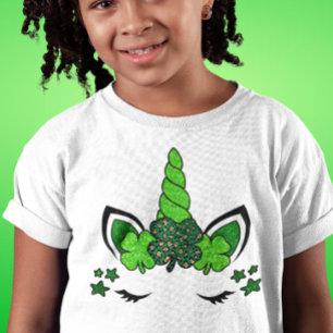 Unicorn St. Patrick's Day Green Shamrock T-Shirt