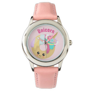 Unicorn - Stainless Steel Leather Strap Watch
