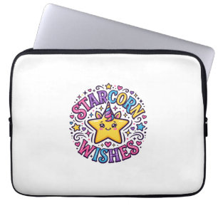 Unicorn Starcorn Wishes Commercial Print on Demand Laptop Sleeve