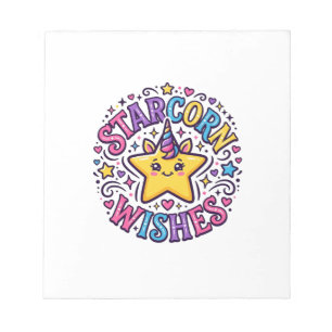 Unicorn Starcorn Wishes Commercial Print on Demand Notepad