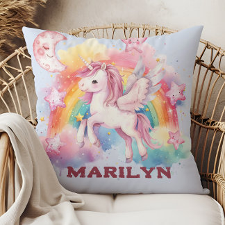 Unicorn Stars and Rainbow Cushion