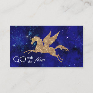 Unicorn Stars Galaxy Indigo Sky Universe Earth Business Card