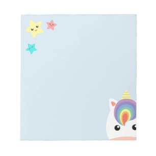 Unicorn & Stars Notepad