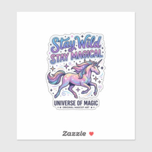 Unicorn Stay Wild Stay Magical Commercial Typograp