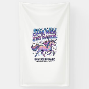 Unicorn Stay Wild Stay Magical Commercial Typograp Banner