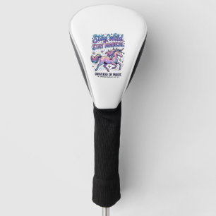 Unicorn Stay Wild Stay Magical Commercial Typograp Golf Head Cover