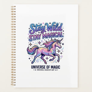 Unicorn Stay Wild Stay Magical Commercial Typograp Planner