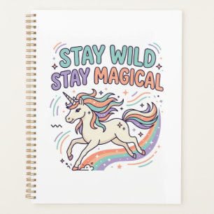 Unicorn Stay Wild Stay Magical Trendy Product Grap Planner