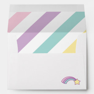 Unicorn Stripes Envelope