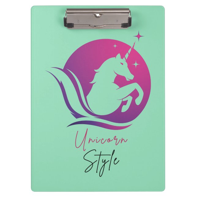 Unicorn style clipboard  (Front)