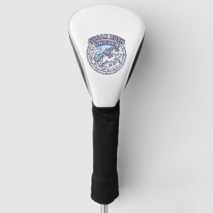 Unicorn Sugar Rush Unicorn Funny Cute Gift Design_ Golf Head Cover