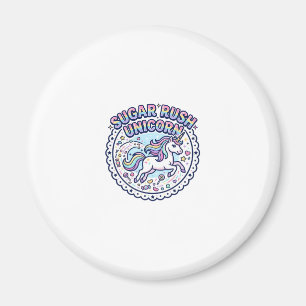 Unicorn Sugar Rush Unicorn Funny Cute Gift Design_ Magnet