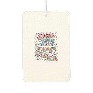 Unicorn Sugar Rush Unicorn Kawaii Marketplace Artw Car Air Freshener
