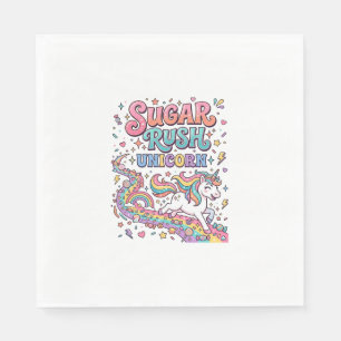 Unicorn Sugar Rush Unicorn Kawaii Marketplace Artw Napkin