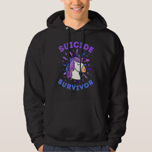 Unicorn Suicide Survivor Awareness Prevention Kid  Hoodie