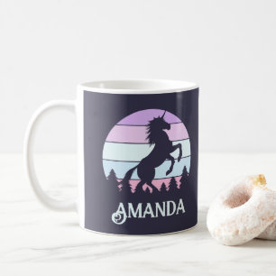 Unicorn Sunset Personalised Mug